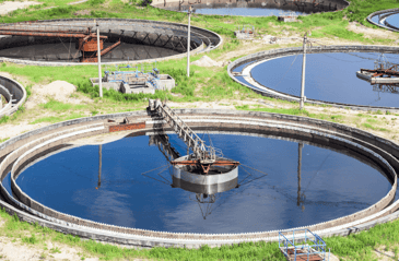 a sewage treatment plant showing why recycling water is important for the enviroment