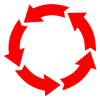 cycles icon related to train wash systems