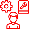 technical support icon related to train wash systems