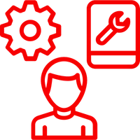 technical support icon related to train wash systems