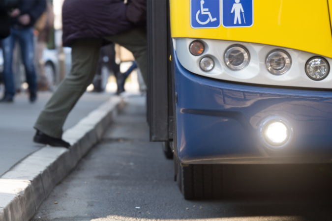  Engineering director getting on a bus assessing how often he should be getting his buses clean 